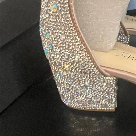 Elegant Rhinestone Embellished Heels - Picture 3 of 10